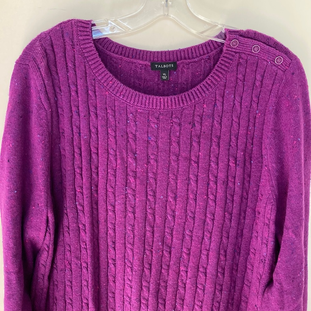 Talbots XL Purple Sweater
